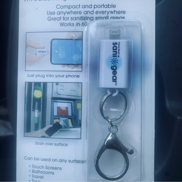 Home Smart Sani Gear Portable Sanitizing UVC Light Sealed Pack - Picture 5 of 6